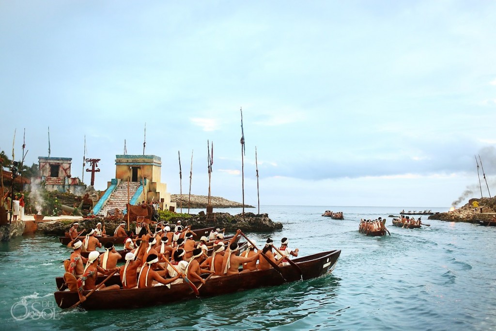 Sacred Mayan Journey paddlers at dawn